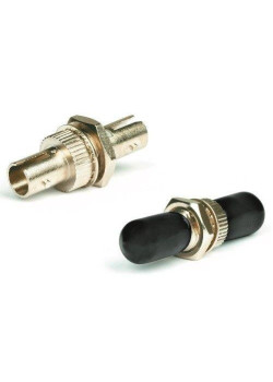 Адаптер проходной оптический FA-S00Z-ST/ST-N/BK-SL ST/UPC-ST/UPC SM/MM simplex корпус металл; черн. колпачки Hyperline 243942