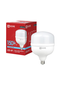 Лампа светодиодная LED-HP-PRO 150Вт грушевидная 6500К холод. бел. E27 14250лм 150-275В с адаптером E40 бел. IN HOME 4690612035703