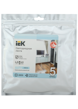Лента светодиодная 5м LSR-2835W60-4,8-IP65-12В IEK