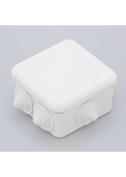 Коробка распределительная ОП 70х70х40мм 7 вводов IP55 бел. Ruvinil 67030Б