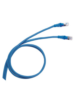 Шнур коммутационный RJ 45 - категория 6 - F/UTP - PVC - экранированный - 5 м - голубой