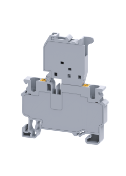 Клемма для предохранителей с индикатором push-in OptiClip CPF-4-HESILED-60V-(5x20)-10A-(0,2-4)-серый