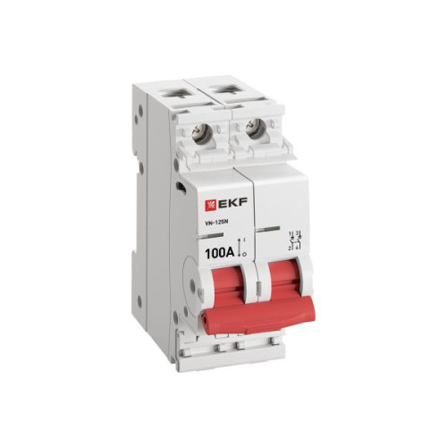Выкл. нагрузки ВН-125N 2P 100А PROXIMA EKF Выкл. нагрузки ВН-125N 2P 100А PROXIMA EKF