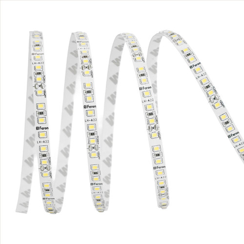 Светодиодная LED лента Feron LS501, 120SMD(2835)/м 11Вт/м 24V 5000*8*1.22мм 3000К IP20 Светодиодная LED лента Feron LS501, 120SMD(2835)/м 11Вт/м 24V 5000*8*1.22мм 3000К IP20