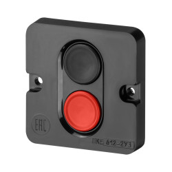 Пост кнопочный ПКЕ 612 У2, красная и черная кнопки, IP40 TDM