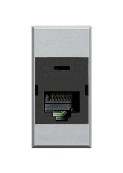 Розетка Axolute RJ45 FTP к6 110 алюминий