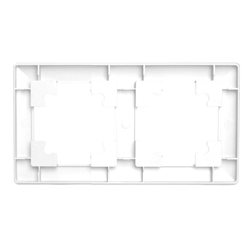 Рамка STEKKER, PFR00-7002-03 2-местная, пластик, серия Катрин, серебро Рамка STEKKER, PFR00-7002-03 2-местная, пластик, серия Катрин, серебро