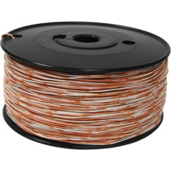 Кабель кроссировочный Lanmaster TWT-CRS1PAIR-OR U/UTP 1 пара 24AWG PVC внутренний 500м оранжевый