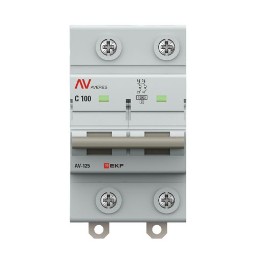 AV-125 2P 100A (C) 10kA EKF AVERES
