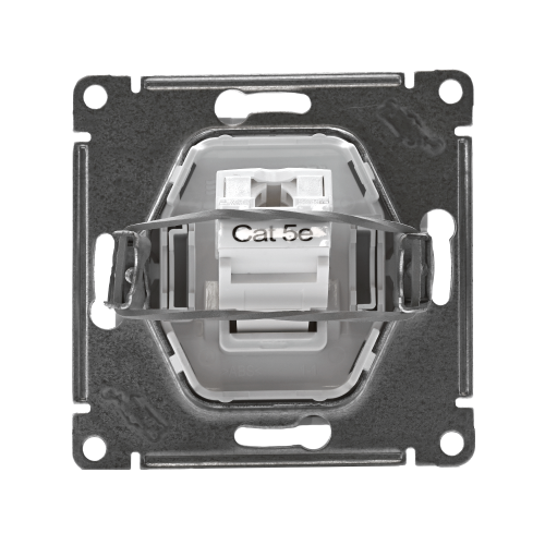 ATLASDESIGN РОЗЕТКА компьютерная RJ45 кат. 5e, механизм, БЕЛЫЙ