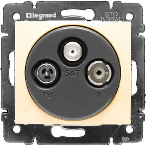 VALENA DIY Розетка TV-FM-SAT тип звезда слоновая кость