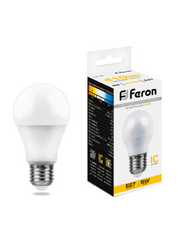 Лампа светодиодная Feron LB-38 Шарик E27 5W 175-265V 2700K