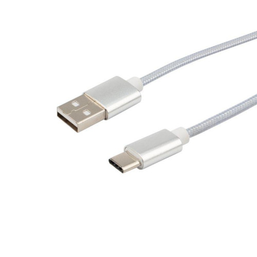 Шнур USB 3.1 type C (male)-USB 2.0 (male) в тканевой оплетке 1м черн. Rexant 18-1884 Шнур USB 3.1 type C (male)-USB 2.0 (male) в тканевой оплетке 1м черн. Rexant 18-1884