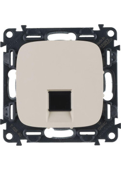 Розетка компьютерная 1-м Valena Allure RJ45 кат.5E UTP с лицев. панелью механизм сл. кость Leg 753840
