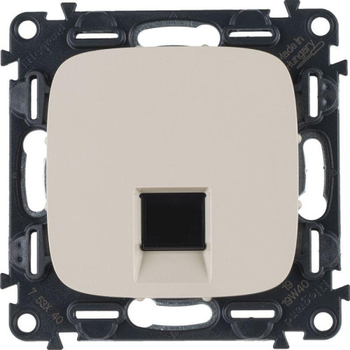 Розетка компьютерная 1-м Valena Allure RJ45 кат.5E UTP с лицев. панелью механизм сл. кость Leg 753840