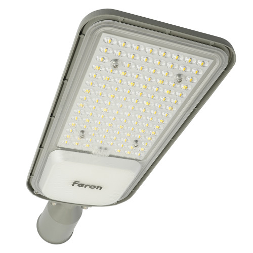 Светодиодный уличный консольный светильник Feron SP3050 100W 4000K 230V, серый Светодиодный уличный консольный светильник Feron SP3050 100W 4000K 230V, серый