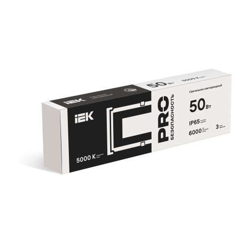 PRO Светильник светодиодный ДСП 7022 50Вт 5000К IP65 IEK PRO Светильник светодиодный ДСП 7022 50Вт 5000К IP65 IEK