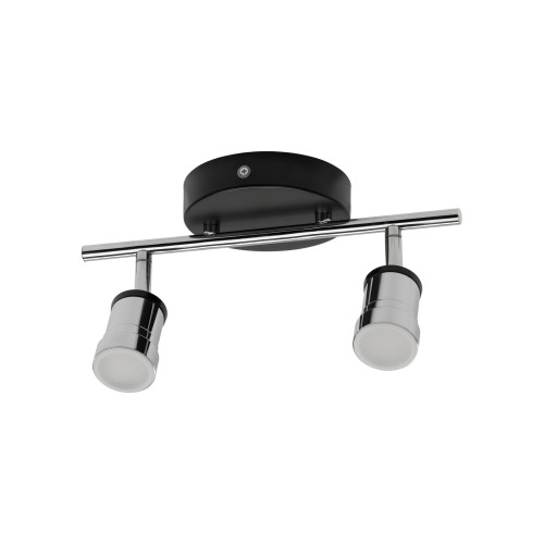 Спот LED СНС 2х5Вт, 3000 K, 230 В, 50 Гц, IP44, Костус, черный/хром TDM Спот LED СНС 2х5Вт, 3000 K, 230 В, 50 Гц, IP44, Костус, черный/хром TDM