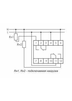 Реле времени PCU-507 2х8А 230В 2п IP20 многофункц. 2 независимых времен. 1 мод. монтаж на DIN-рейке F&F EA02.001.022