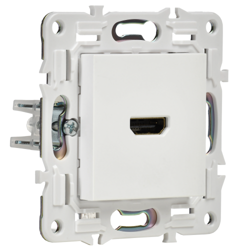 SKANDY Розетка HDMI SK-H01W арктический белый IEK SKANDY Розетка HDMI SK-H01W арктический белый IEK