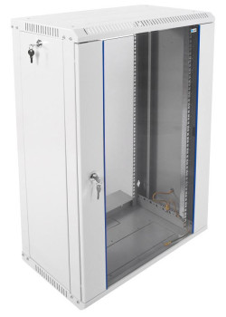 Шкаф телекоммуникационный настенный разборный ЭКОНОМ 18U (600 × 350) дверь стекло