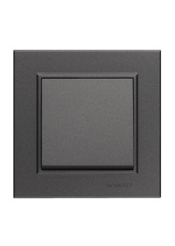 Выключатель 1-кл. СП Karea 10А IP20 дым. металлик Makel 56050001