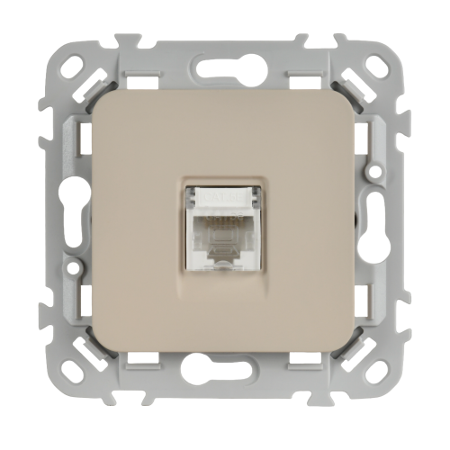 FLITE Розетка компьютерная RJ45 категория 5Е UTP РК5е-1-0-ФлЛ льняной IEK FLITE Розетка компьютерная RJ45 категория 5Е UTP РК5е-1-0-ФлЛ льняной IEK