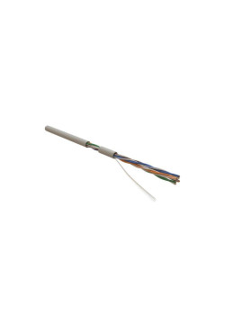 Кабель витая пара U/UTP кат.5E 4х2х24AWG solid PVC UUTP4-C5E-S24-IN-PVC-GY-305 сер. (м) Hyperline 41903