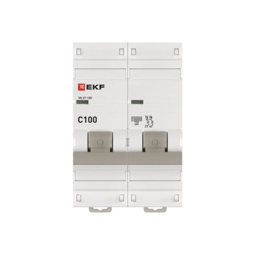 Авт. выкл. ВА 47-100 2P 100А (C) 10kA PROXIMA EKF Авт. выкл. ВА 47-100 2P 100А (C) 10kA PROXIMA EKF