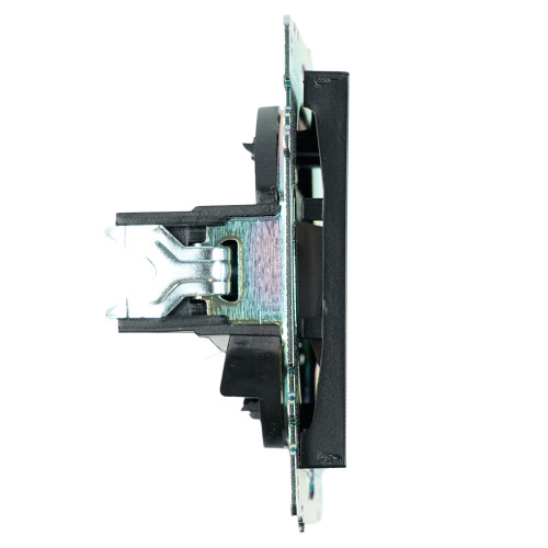 Розетка компьютерная 1-местная RJ-45 (механизм), STEKKER GLS00-7107-05, серия Катрин, черный