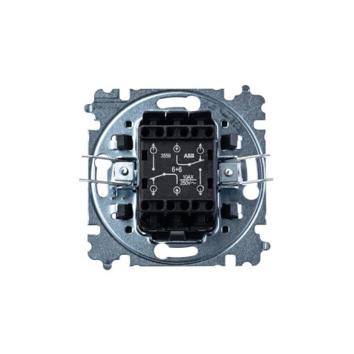 Переключатель 2-кл. СП Levit IP20 серебр./дым. черн. ABB 2CHH595245A6070 Переключатель 2-кл. СП Levit IP20 серебр./дым. черн. ABB 2CHH595245A6070