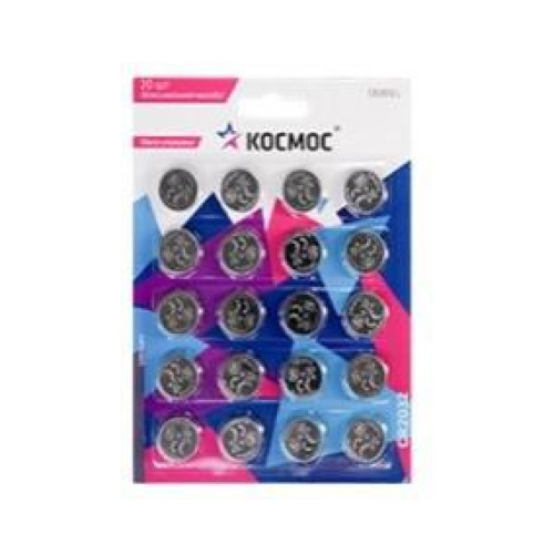 Элемент питания литиевый CR2032 20хBL (уп.20шт) КОСМОС KOC2032BL20