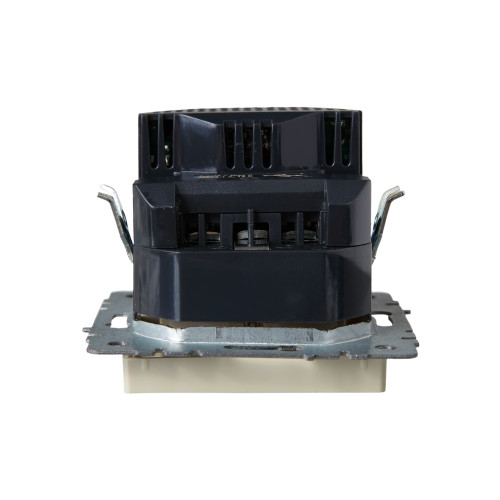 BRITE Розетка 1-местная с заземлением с защитными шторками 16А с USB A+C 18Вт РЮш11-1-БрКр бежевый IEK