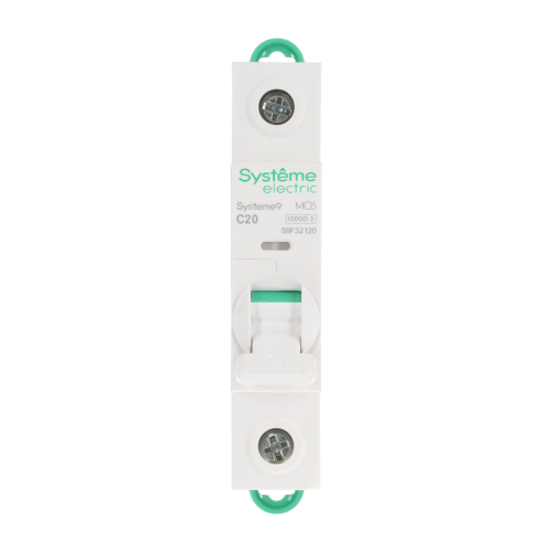 Systeme9 Автоматический выключатель (АВ) C 20A 1P 10kA 230В Systeme9 Автоматический выключатель (АВ) C 20A 1P 10kA 230В