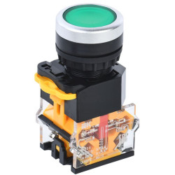 Кнопка D8-11T d22мм 1з+1р с фиксацией зел. IEK BBT30-11T-3-21-K06