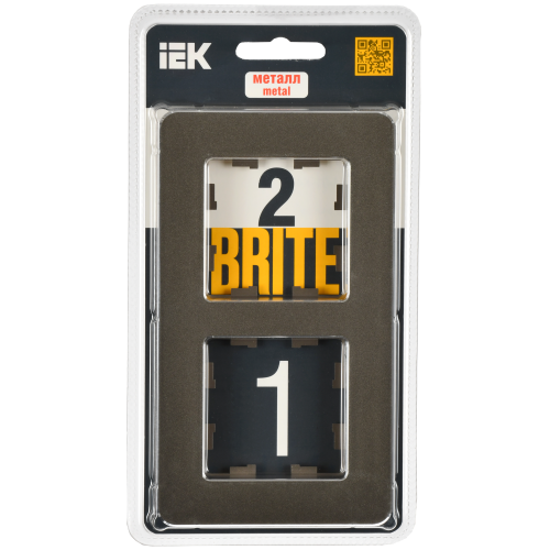BRITE Рамка 2-местная РУ-2-1-Бр металл латунь RE IEK BRITE Рамка 2-местная РУ-2-1-Бр металл латунь RE IEK