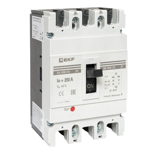ВА-99М 250/250А 3P 10In 35кА с термомагнитным расцепителем EKF