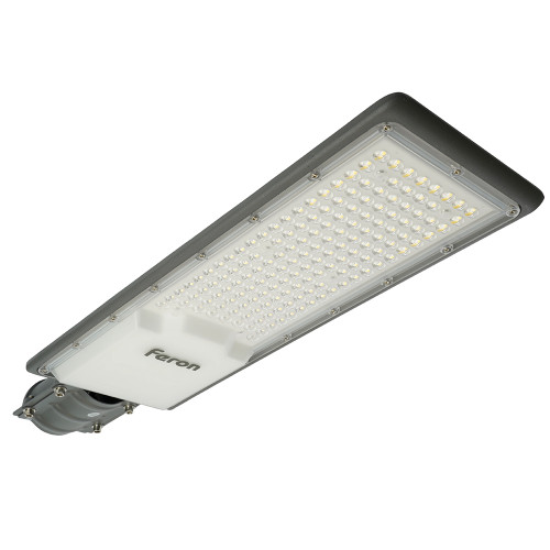 Светодиодный уличный консольный светильник Feron SP3036 150W 6400K 230V, серый Светодиодный уличный консольный светильник Feron SP3036 150W 6400K 230V, серый