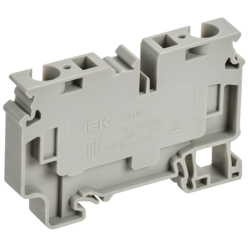 ARMAFIX Клемма пружинная CX10 10мм2 проходная серая IEK ARMAFIX Клемма пружинная CX10 10мм2 проходная серая IEK