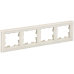BRITE Рамка 4 -местная РУ-4-2-БрВа стекло ванильный IEK BRITE Рамка 4 -местная РУ-4-2-БрВа стекло ванильный IEK