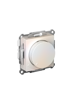ATLASDESIGN СВЕТОРЕГУЛЯТОР (диммер) поворотно-нажимной, LED, RC, 400Вт, механизм, ЖЕМЧУГ