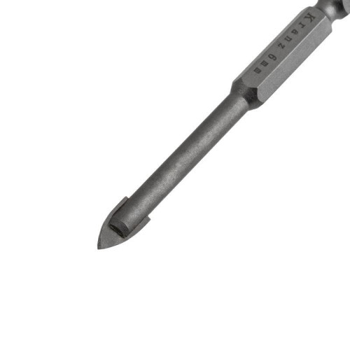 Сверло по стеклу и керамике 6мм (шестигранный хвостовик) Kranz KR-91-0642