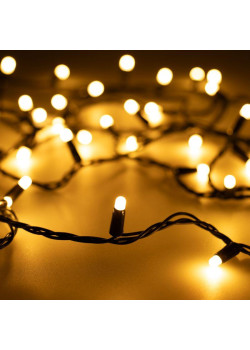 Гирлянда светодиодная ARD-STRING-CLASSIC-10000-BLACK-100LED-MILK-STD Warm230В 7Вт IP65 Ardecoled 028209