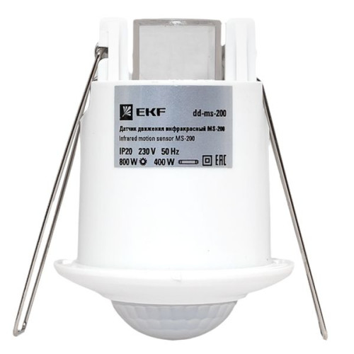 ИК датчик движения встраив. 800Вт 360гр. до 6м IP20 dd-ms-200 EKF