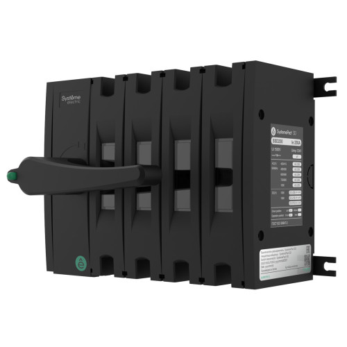 ВЫКЛ.-РАЗЪЕДИНИТЕЛЬ SYSTEMEPACT SD160 4P 100A РУКОЯТКА СЛЕВА ФРОНТ._РУКОЯТКА ЗАКАЗЫВАЕТСЯ ОТДЕЛЬНО