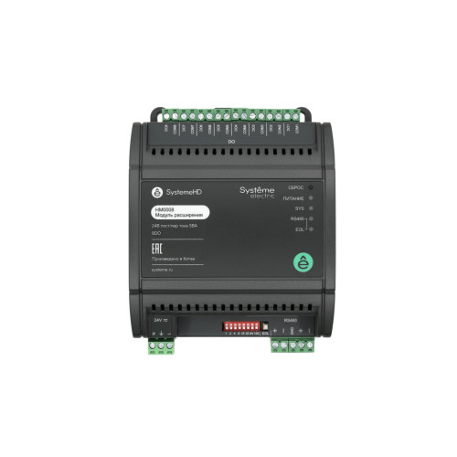 Модуль расширения SystemeHD, 8DO, RS485 Modbus RTU BACnet MS/TP ~24В/=24В