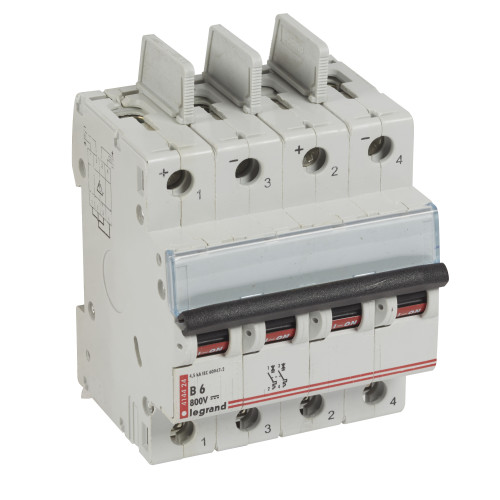 Авт.выкл.DX3 2П В6A DC 800В 4м LEGRAND