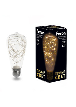 Лампа светодиодная Feron LB-380 E27 3W 230V 2700K