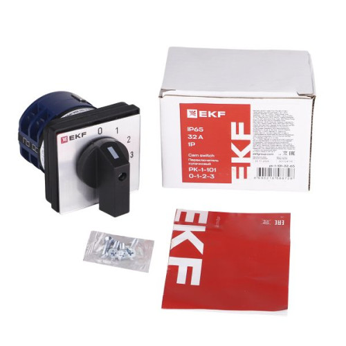 ПК-1-101 32А 1P «0-1-2-3» IP65 EKF ПК-1-101 32А 1P «0-1-2-3» IP65 EKF