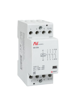 Контактор модульный КМ 25А 4NO 230В АС (2 мод.) AVERES EKF
